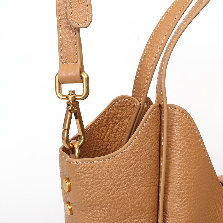 real leather hobo bag hardware