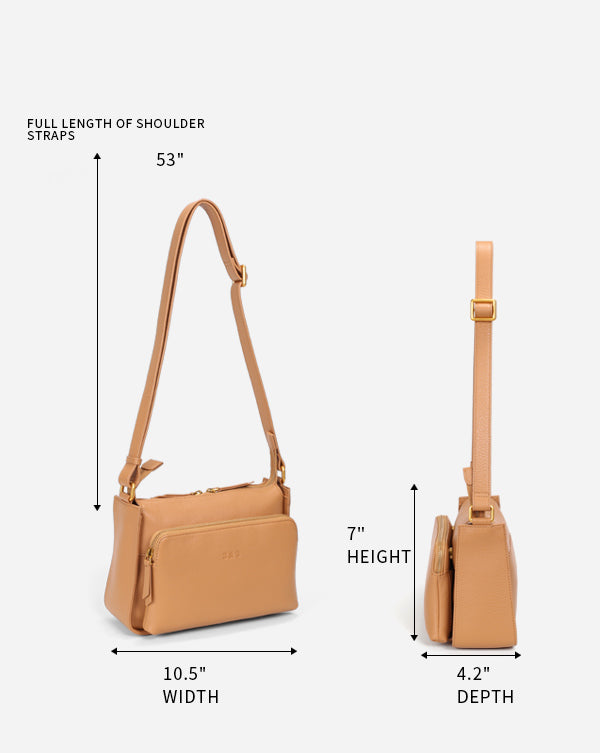 real leather crossbody bag