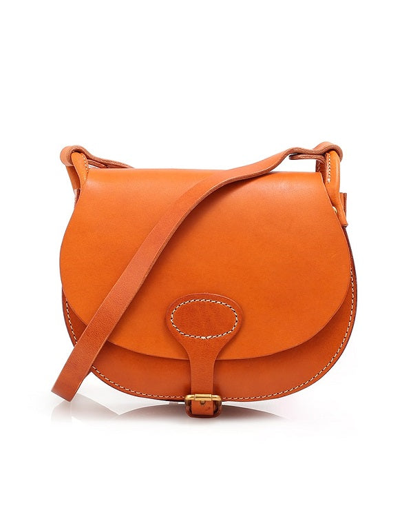 Ladies Leather Saddle Bag