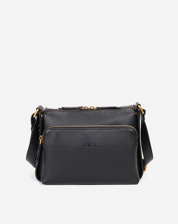 real leather crossbody bag