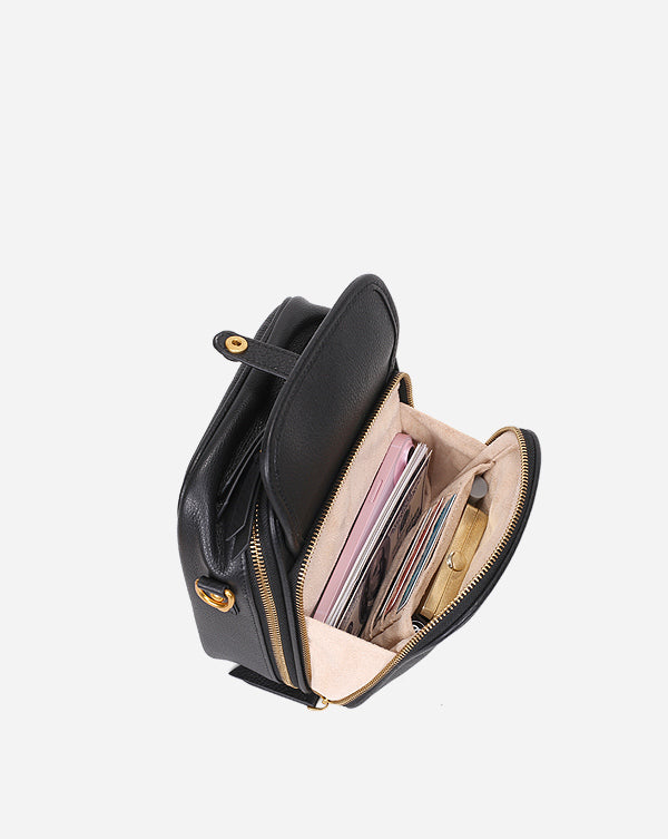 real leather crossbody bag