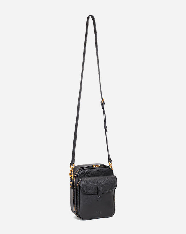 full grain leather crossbody bag